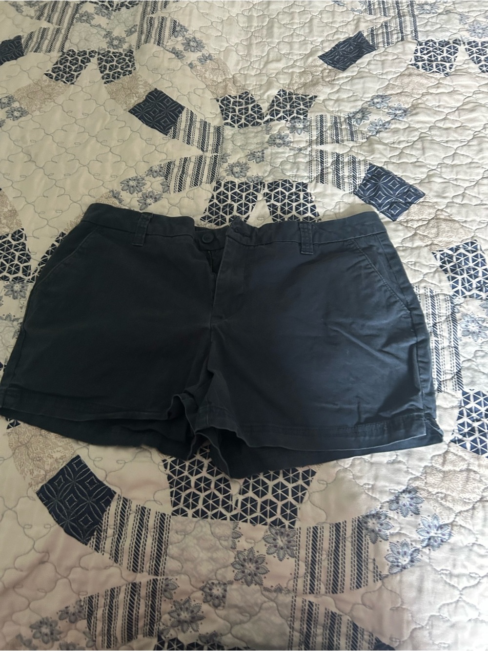 Magellan Outdoors Women's Navy Cotton Blend Shorts